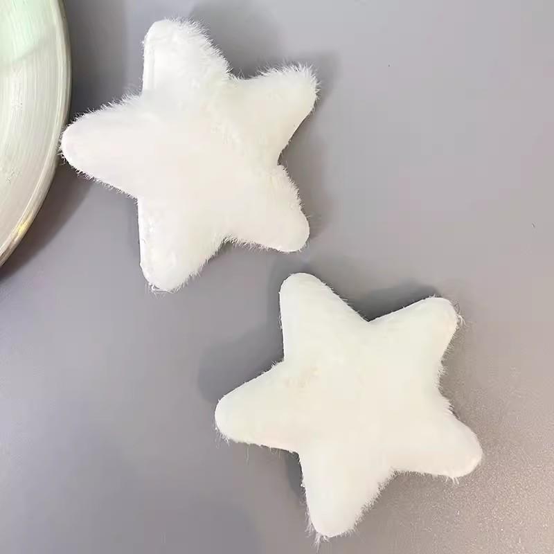 

2-12pcs Women Plush Star Hair Side Bangs Clip Trendy Sweet Ornament Barrettes Hairpins Girls Bobby Pin Headwear Hair Accessories