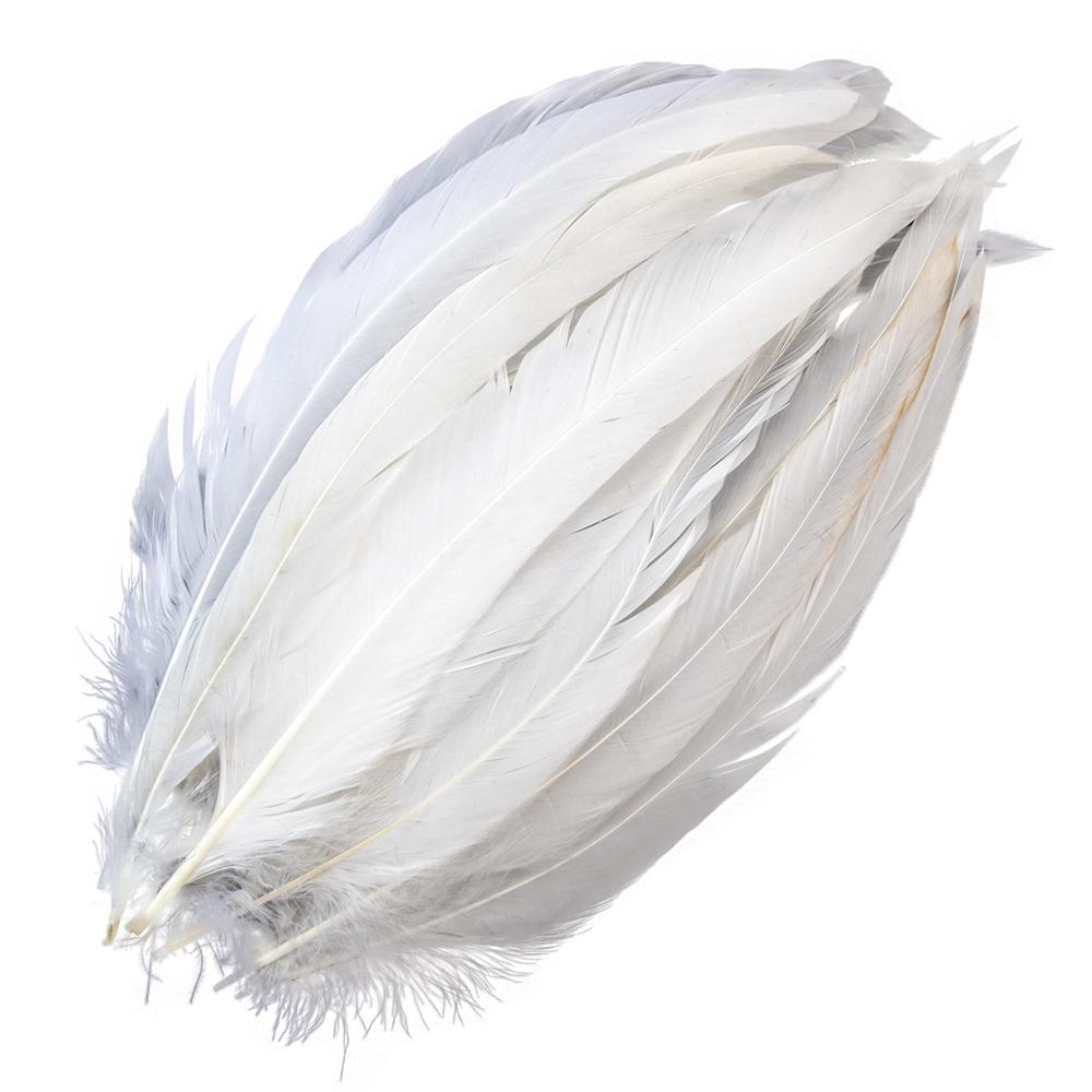 10Pcs/Lot Natural White Pheasant Feathers Wedding Home Party Decoration Length Rooster Plumes Diy Creative Carnival Crafts10-18"