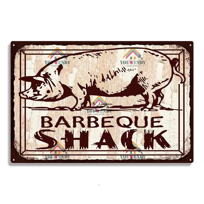 Retro DAD'S BBQ Metal Tin Signs, Decorative Plaque, Wall Decor for Barbecue, Bar, Pub, Kitchen, Party Zone, Vintage Metal Plate