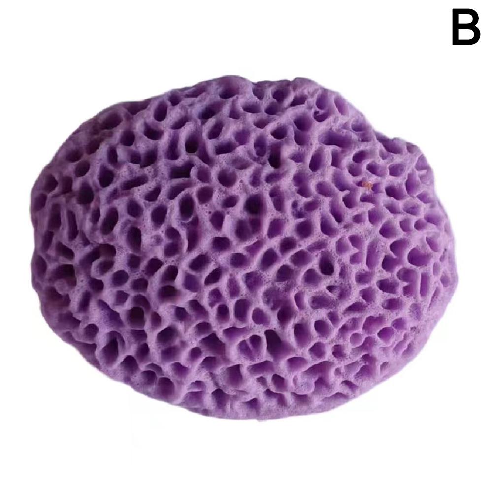 

1 шт., губка из натуральной морской шерсти, средство для удаления омертвевшей кожи, отшелушивающая щетка для чистки душа, пена для душа, летучая мышь T2B2 purple-S
