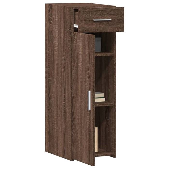 VidaXL Buffet chêne marron 30x42,5x93 cm bois d'ingénierie 846277