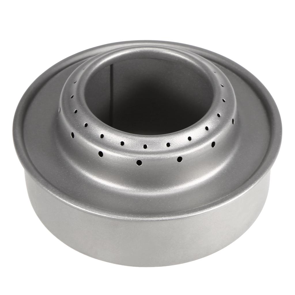 Mini sobă cu alcool din titan pentru camping în aer liber cu suport încrucișat pentru suport pentru suport pentru aragaz