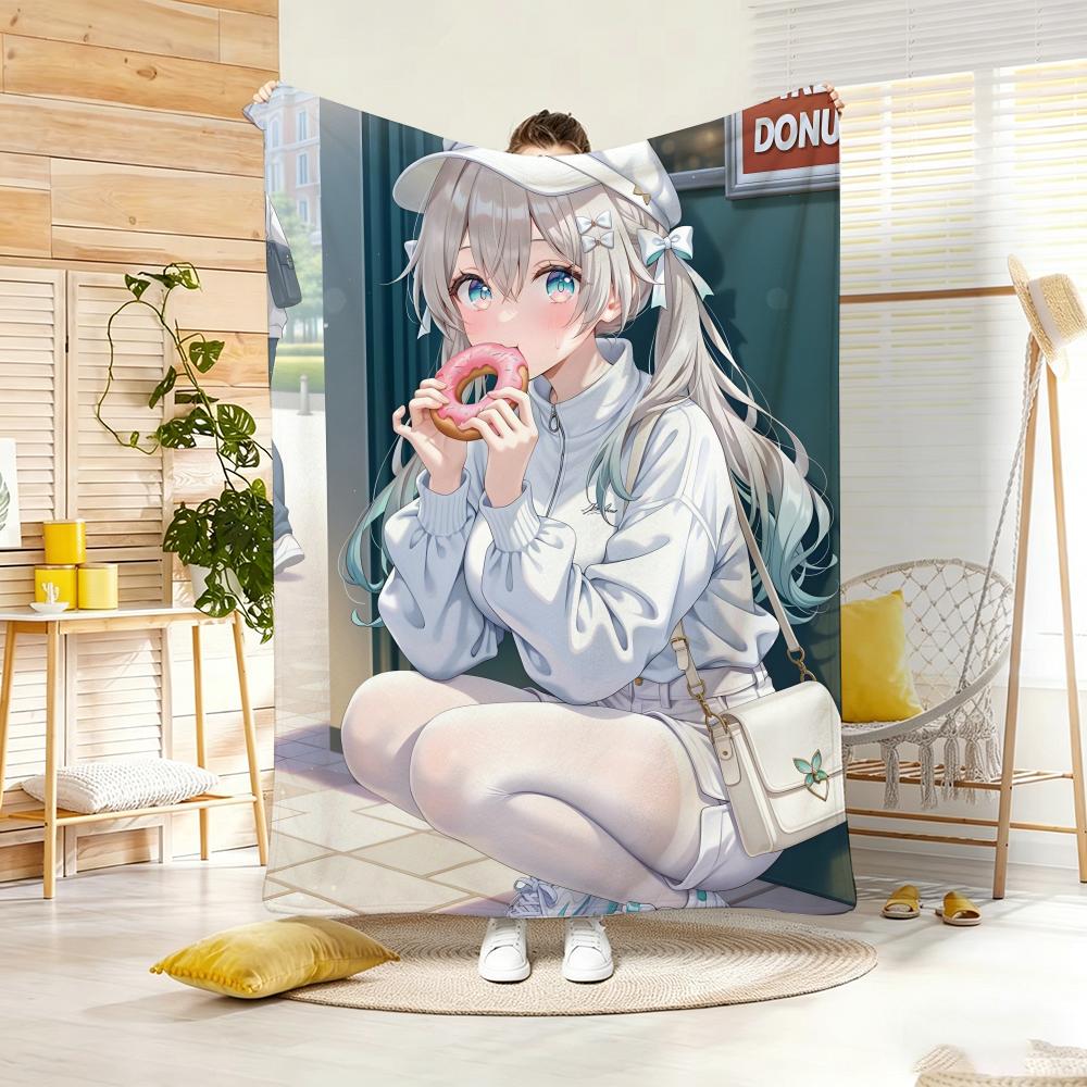 Hit Anime F-Firefly G-Girls Throw Lightweight 240G Flannel Blanket Soft Skin-Friendly For Summer Cooling