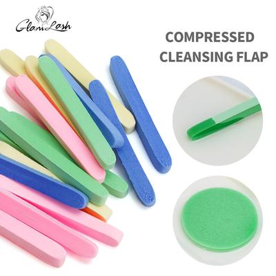 12PCS/Set Cosmetic Puff Compressed Cleaning Sponge Facial Clean Washing Pad Remove Makeup Skin Care Tool Cleaning Puff