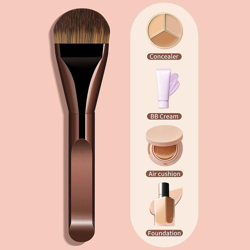 Flat-Headed Foundation Brush Professional Portable And Easy-To-Clean Makeup Brush