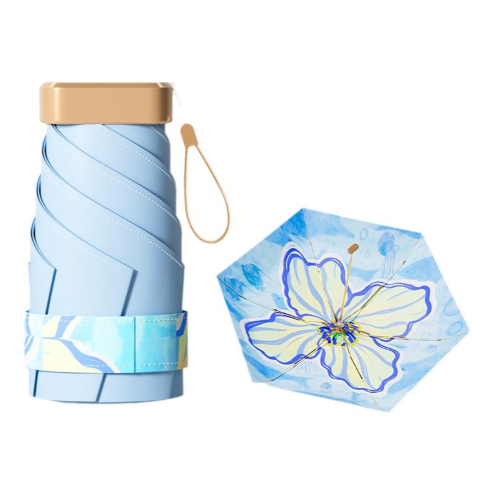 Windproof Sunshade Umbrella UV Protection Mini Parasol Practical Folding Rain Umbrella Travel