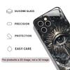 Retro Devil Eye Mysterious Totem Tempered Glass Phone Case for IPhone 17 16 Pro Max 15 14 13 12 Mini 11 X XS MAX 7 8 Plus Cover