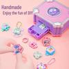 DIY Sticker Machine & Magic Book Set - "Girl Guka Treasure Box" Princess Jewelry Gift for Kids' Birthdays