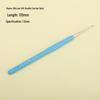 Candy-colored Crochet Hook with Gold-Plated Head - Soft Handle for DIY Sweaters, Shoes, and Hats