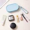 Portable Silicone Coin Purse Waterproof Zipper Travel Pouch Large Capacity Solid Color Earphone Bag Students