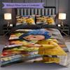 1PC Coraline Pattern Bedding Quilt Set Quilt Cover Pillowcase Home Decoration Birthday Gift (1 * Duvet Cover + 2 * Pillowcase, Without Core)