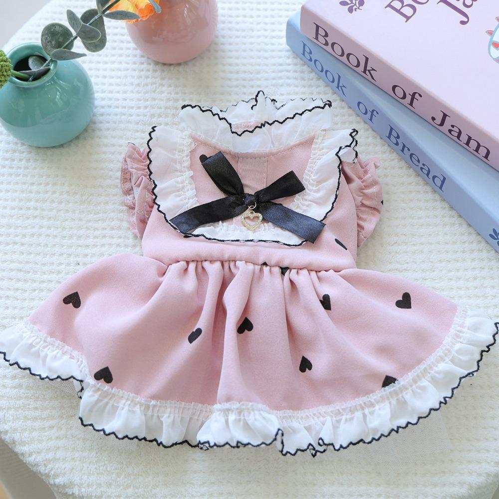 Cute Dog Princess Dress Breathable Dog Fluffy Skirt Stylish Pet Puppy Clothing  Birthday Party
