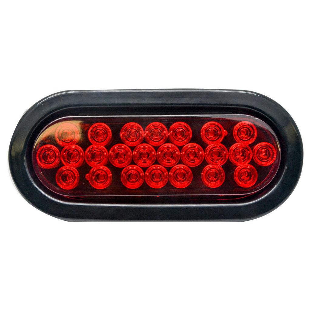 2 stücke 12 V 24 Led Oval Lkw-anhänger Stopp Drehen Rücklicht Bremslicht Seitenmarkierungsleuchte Anhänger Lkw Lampe Rot Kit Set