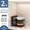 Cmaos Upgraded Double-Layer Adjustable Kitchen Pot & Dish Rack