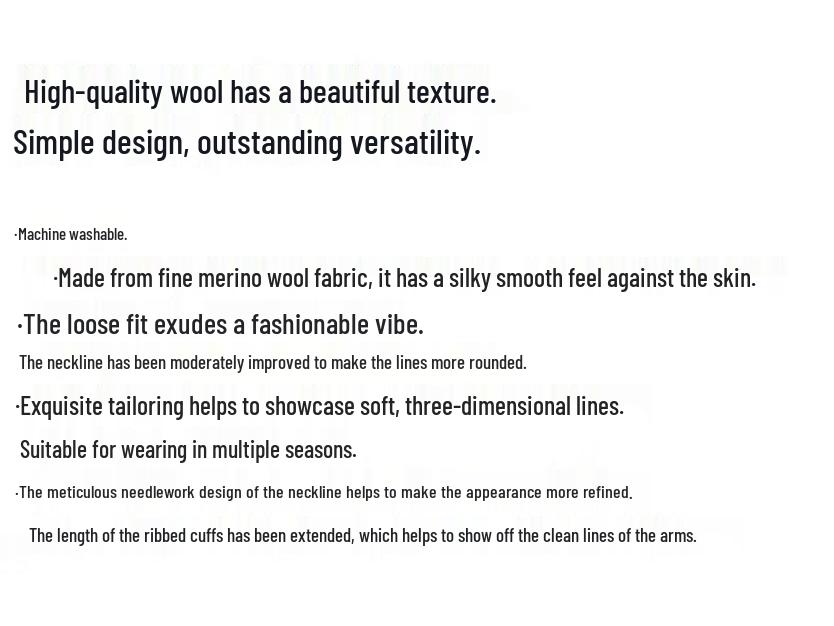 Hengyuanxiang Men's 100% Fine Wool Lapel Knit Sweater