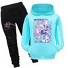 Children's Hooded Top And Pants Two-piece Tracksuit Set Long-sleeved Printed Sweatshirt Set