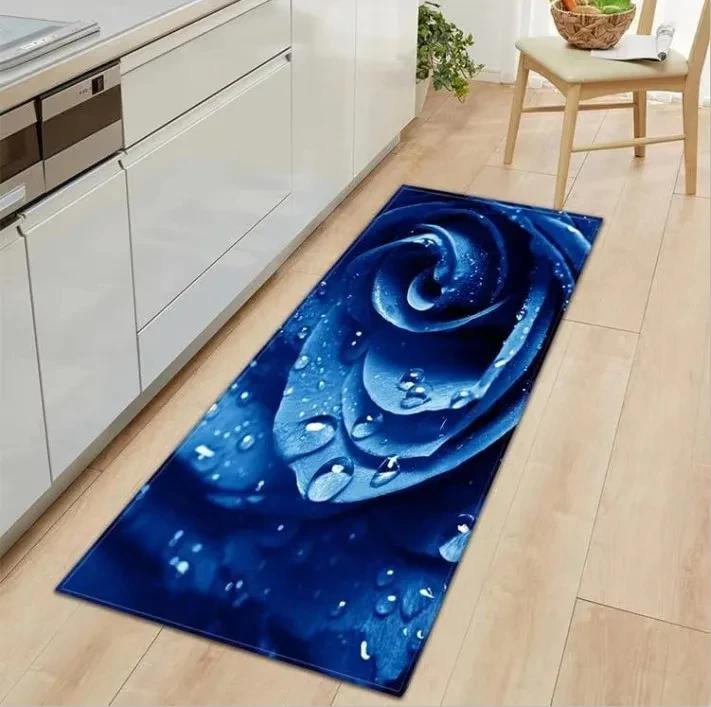 Valentine's Day Non-slip Restaurant Pad Home Porch Pad Entrance Door Mat Rectangular Corridor Area Carpet Kitchen Mat