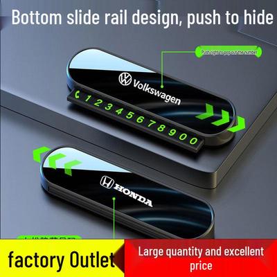 2025 Luminous Car Phone Number Plate: Hidden Temporary Parking Spot Indicator