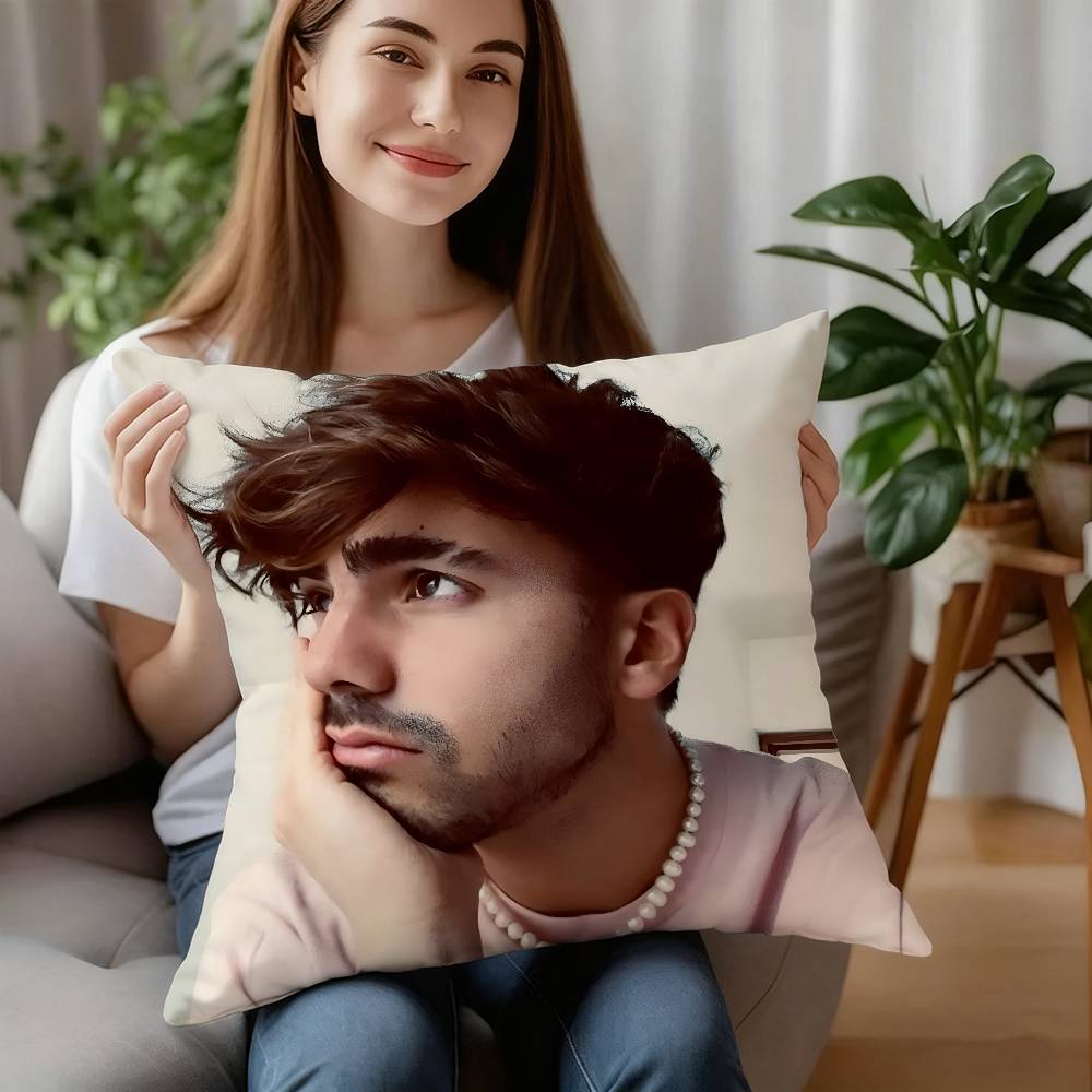 Internet Celebrity Fede V-Vigevani Pillow Case Plush Fabric Soft Pillowcase Double Sided Print Cushion Cover Household Gifts