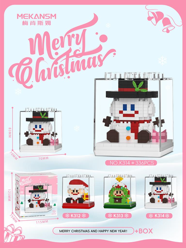 christmas blocks mini blocks construction set home decoration Christmas Tree moc building blocks boys toys 10 to 12 years gifts
