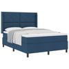 Box Spring Bed with Pillow Headboard Blue 190 X 140 Cm Fabric