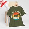 Best Dad Dog Ever Tops Tee Shirt Cartoon Patterns of Dogs Printed T Shirt Tops A Gift for Dad On Fathers Day Unisex CottonTee