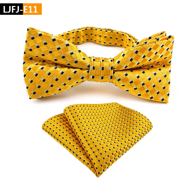Bow Tie Plus Pocket Towel Set, Groom'S Wedding Bow Tie.