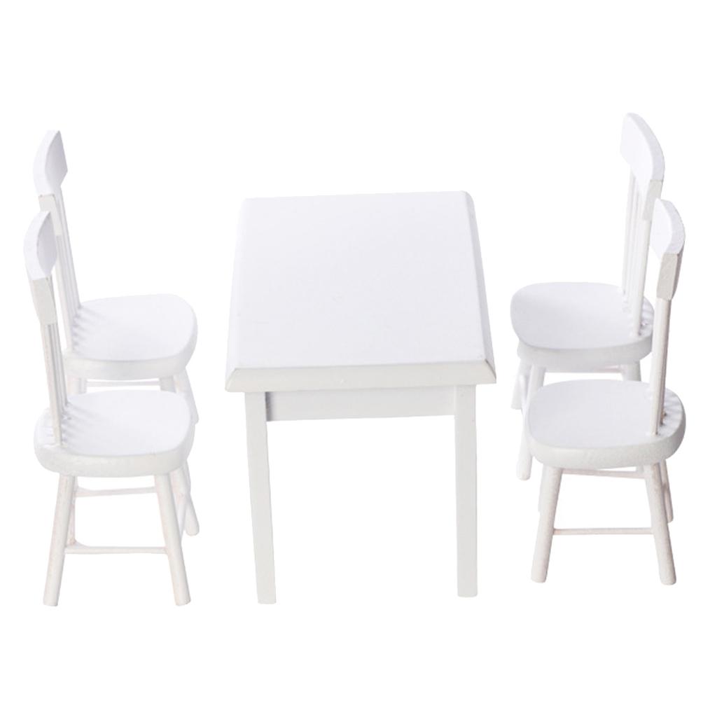 1:12 Doll House Table & Set Furniture Life Scene Ornaments