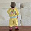 Boys' winter thickened suit New children's clothing baby winter clothing children's autumn and winter velvet sports suit