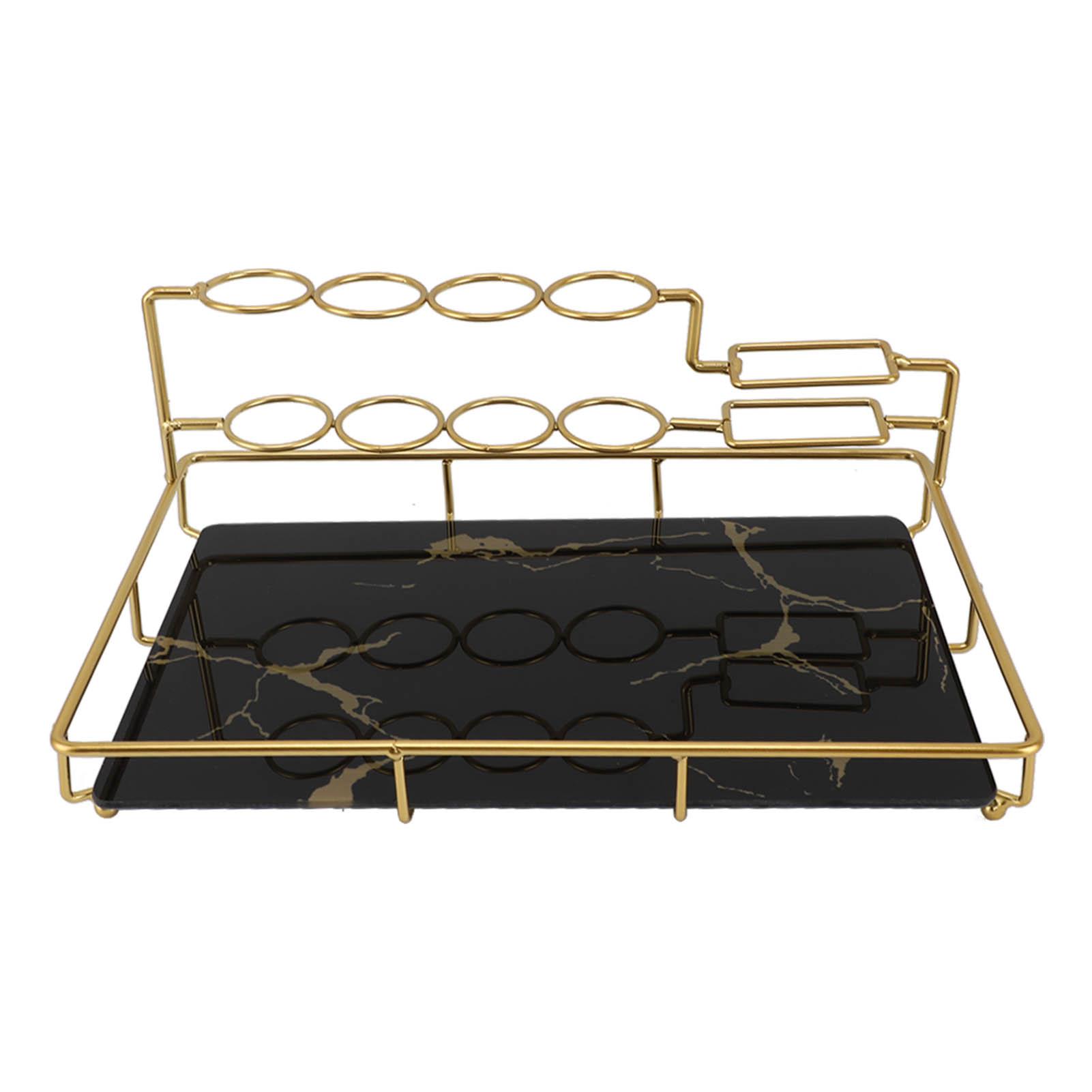 

Electric Toothbrush Holder Multipurpose Light Luxury Elegant Stone Grain Tooth Brush Toothpaste Organizer for Counter чорний