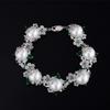 Austrian Palace Flower Pearl Bracelet Sea Water Grey Shell Freshwater Daxi Di Gong Ting Feng Women's Style