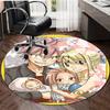 1pc Fairy Tail1 Design Printed Area Round Carpet for Bedroom Living Room Home Decor Rugs Mat Non Slip Mat Rug for Bedside