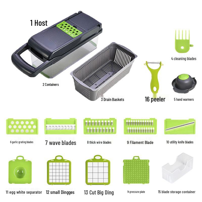 Multifunctional Vegetable Cutter and Grater for Potatoes and More