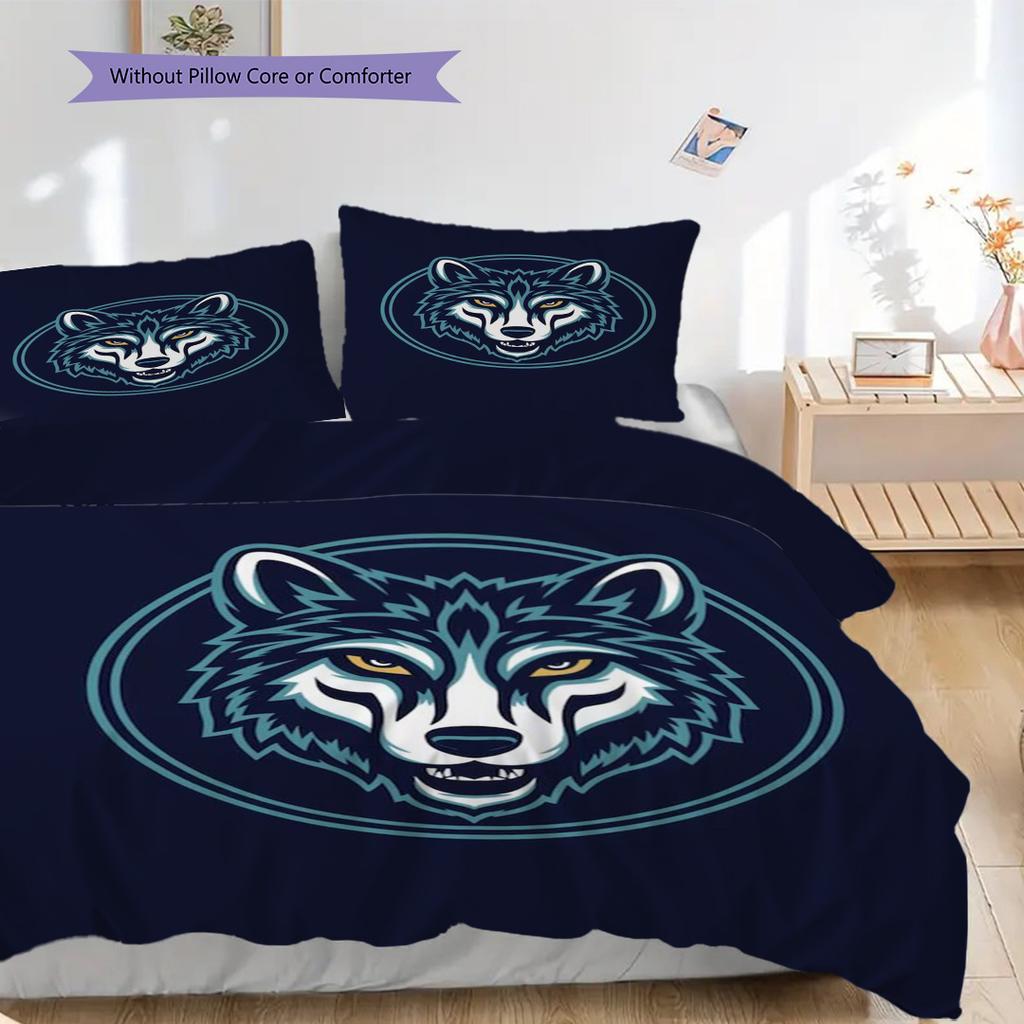 Minnesota Timberwolves Basketball Spirit Bedding(1 * Duvet Cover + 2 * Pillowcase, Without core)Bedding Set Soft and Comfortable