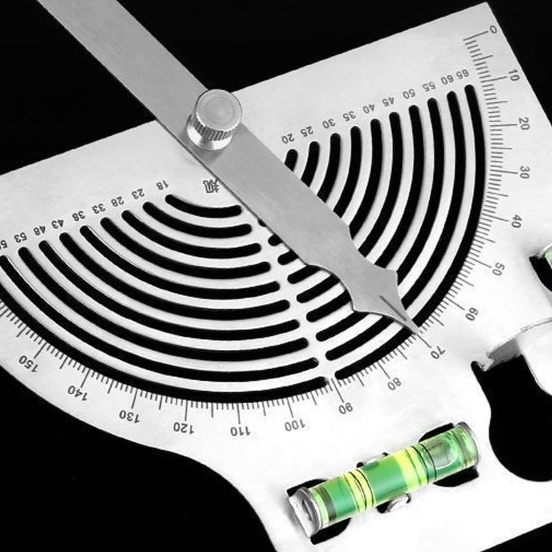 High Accuracy Steel Angles Measurement Tool Combined Level Gauges Engraves Scale for Professional Craft & Tasks