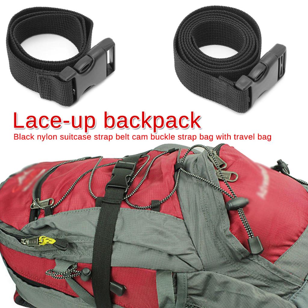 Travel Tied Backpack Luggage Outdoor Sleeping Bag Long Lash Strap Release Buckle