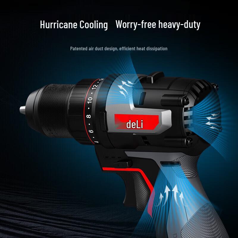 Deli 16V Brushless Cordless Drill CN plug (adapter included)