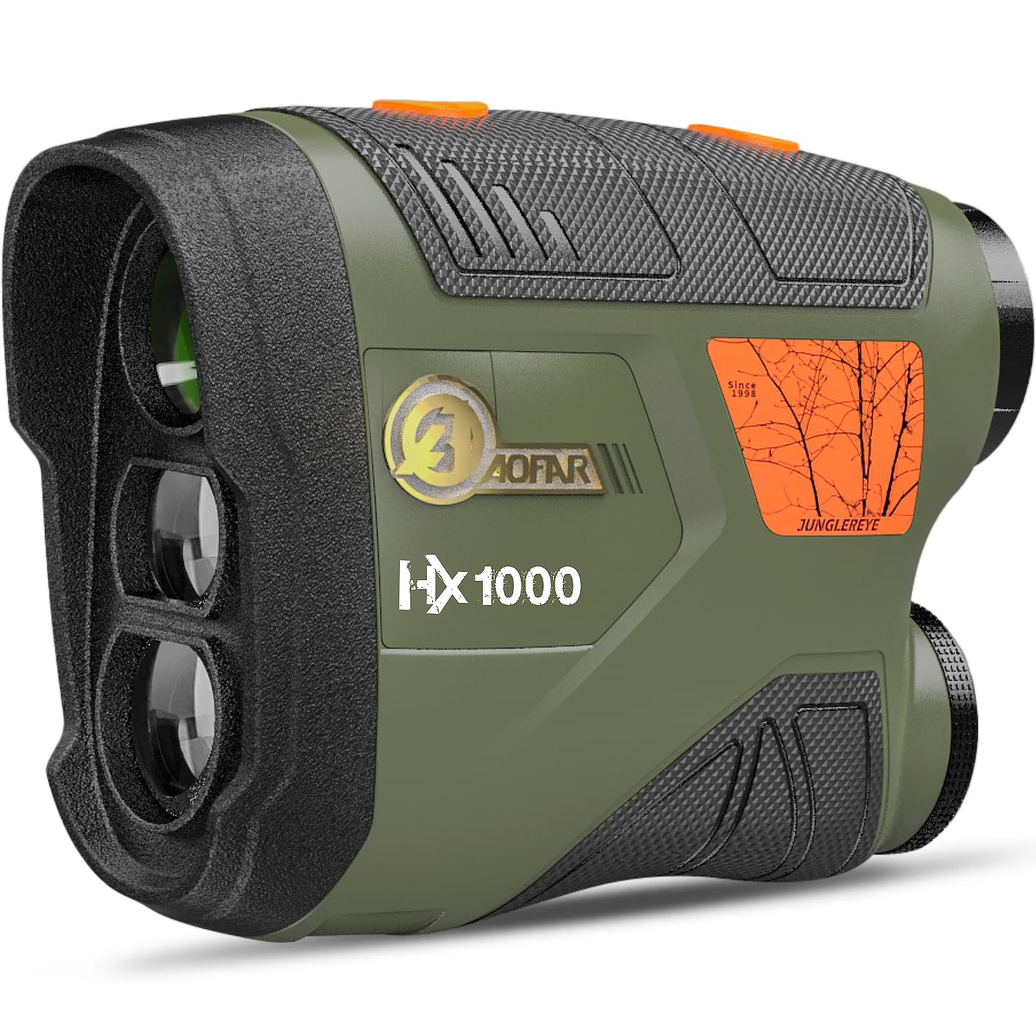 

AOFAR Мисливський лазерний далекомір HX1000 1000 ярдів Вимірювання Вимірювання Функція безперервного сканування Лінза з високою пропускною здатністю 6x Телефото далекомір