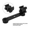 Triple Cold Shoe Extension Bracket Aluminium Alloy Microphone Stand Mount Adapter for Tripod Monopod Stabilizer 25-26s