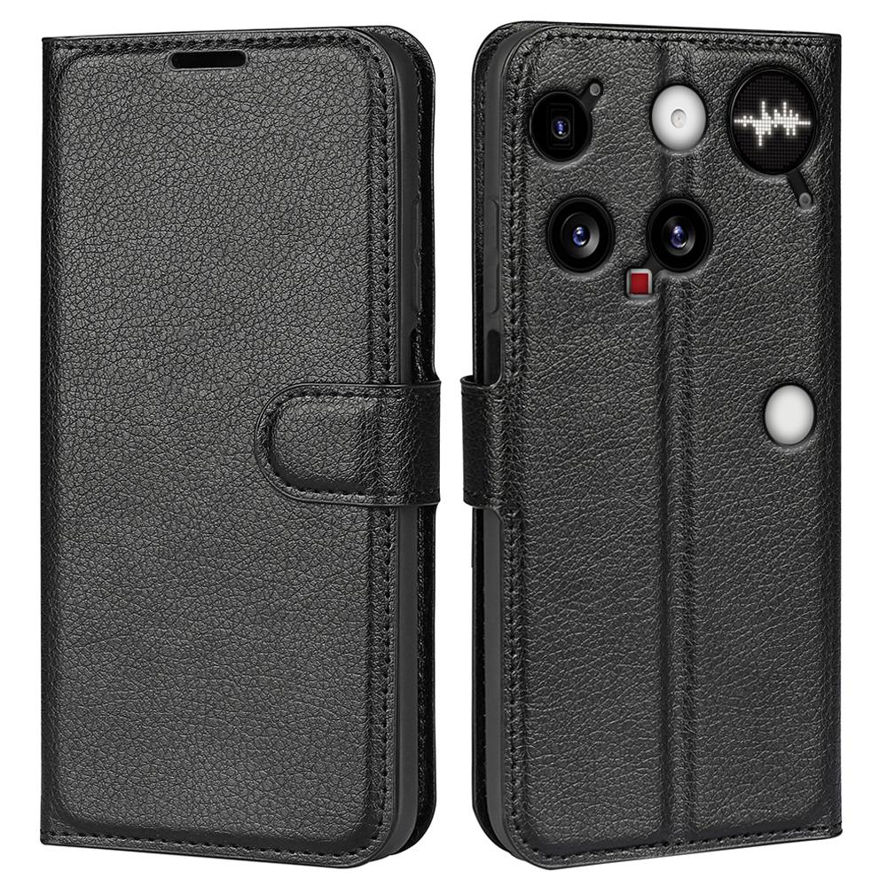 For Nothing Phone (3) 5G Case Litchi Texture Shockproof Leather Wallet Phone Cover