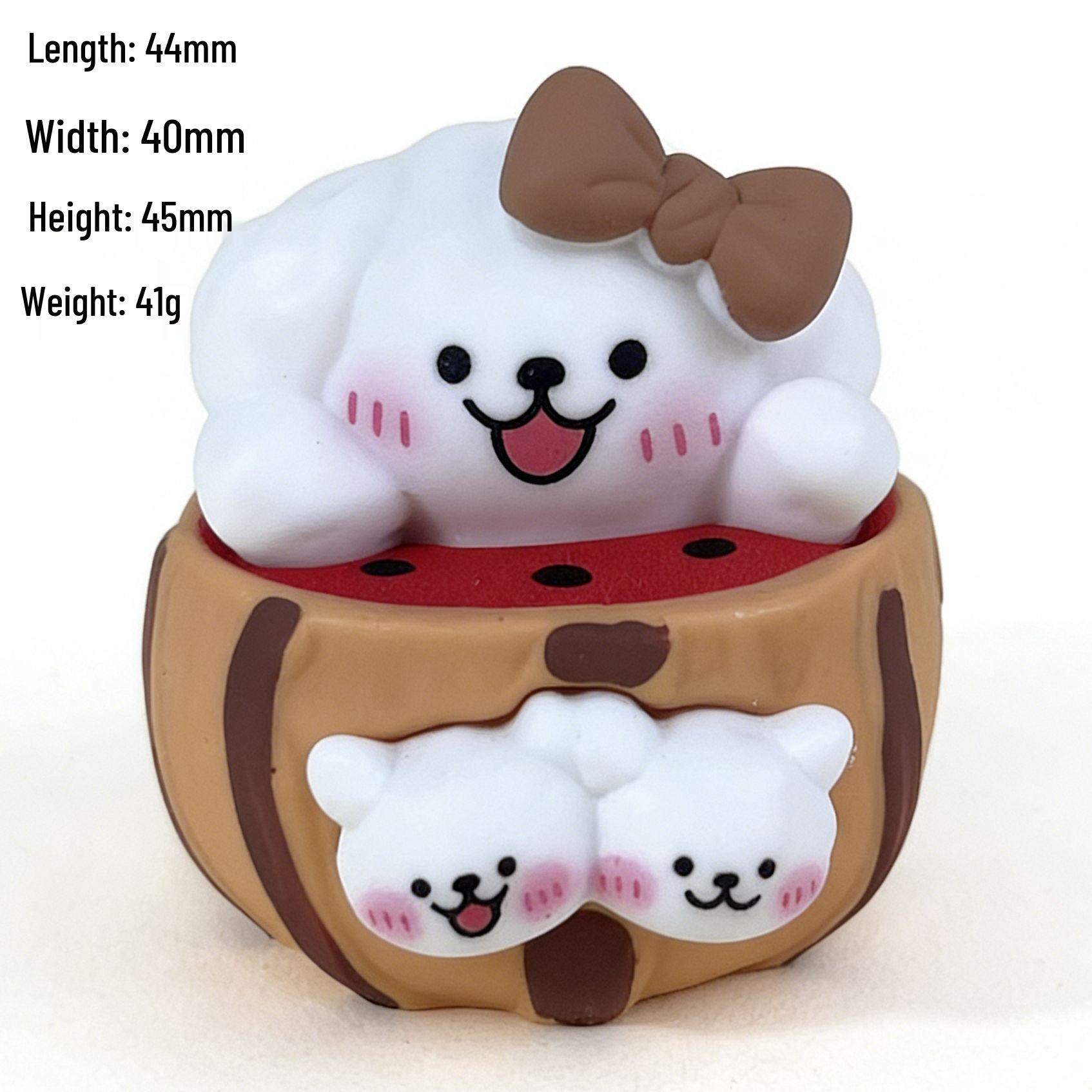 

Cute Luminous Watermelon Stripes Puppy Keychain: Trendy Children s Toy and Desktop Ornament