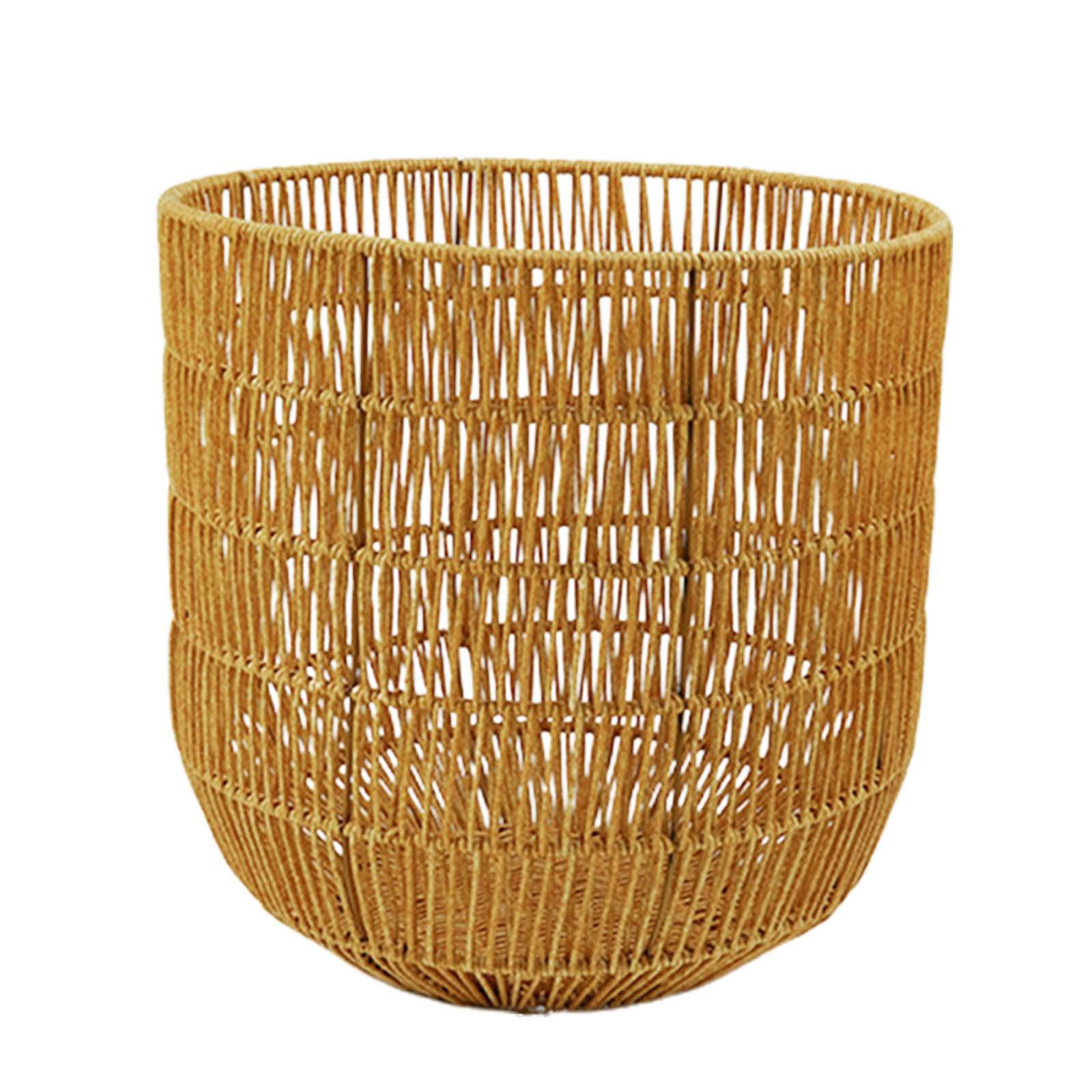 Woven Basket Imitation Rattan Basket Large Opening Storage Basket Toys Bin