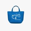 Holiday Cat Small Tote_turquoise