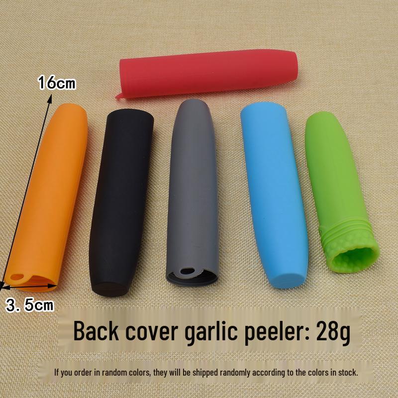 Silicone Garlic Peeler and Masher - Manual Press Tool for Easy Garlic Peeling