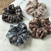 French Retro Floral Ponytail Holders For Women Aesthetic Oil Painting Flower Headbands Versatile Daily Hair Elastic