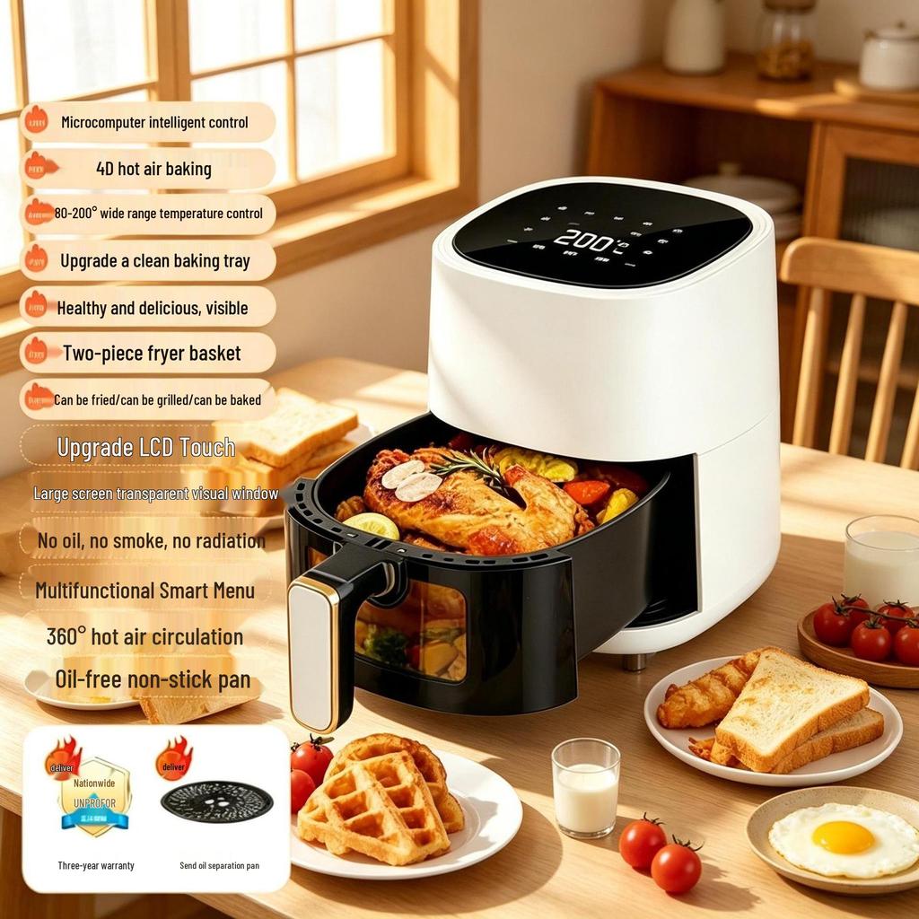 Multifunctional Touchscreen Air Fryer with Large Capacity