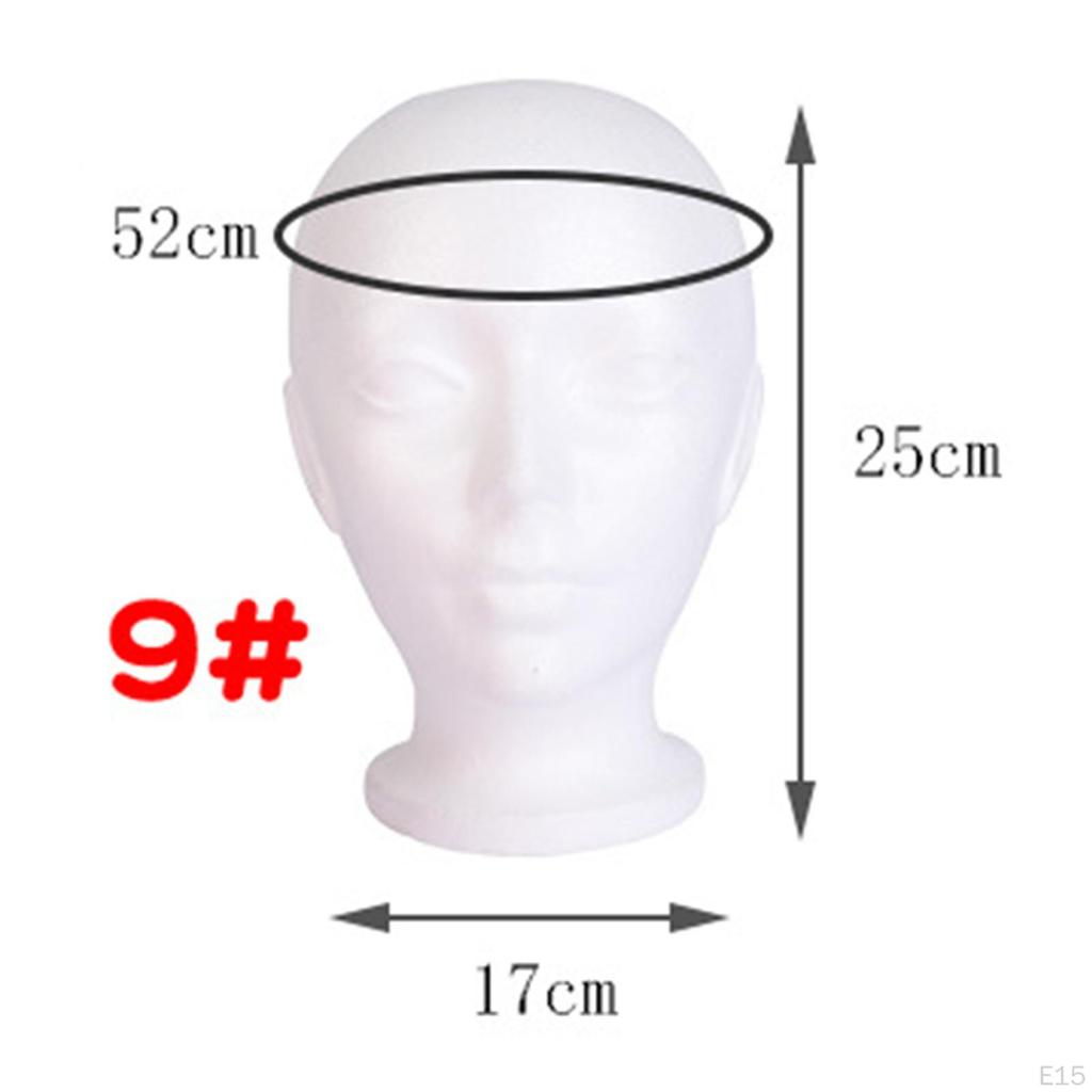 Mannequin Hoofd Brillen Hoed Display Witte Mannequin Pruik Haardeel Standaard voor Haardelen