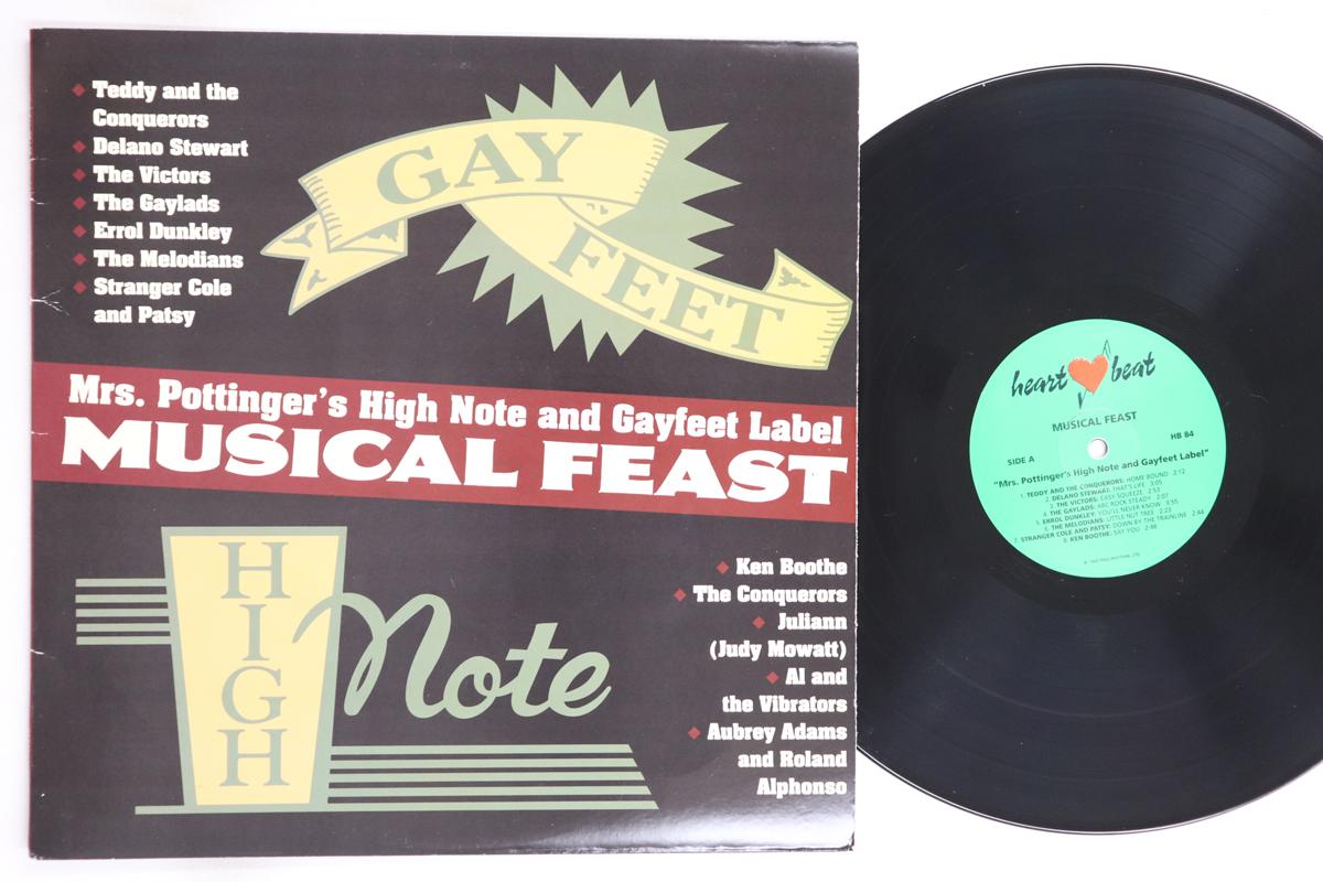 

LP Record VARIOUS - Musical Feast: Mrs. Pottinger s Hig HB84 Heartbeat Recor 1991 US Reggae, Ska & Dub Used