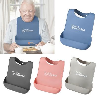 Silicone Adults Bibs Adults Patients Feeding Eating Protector Adult Bib