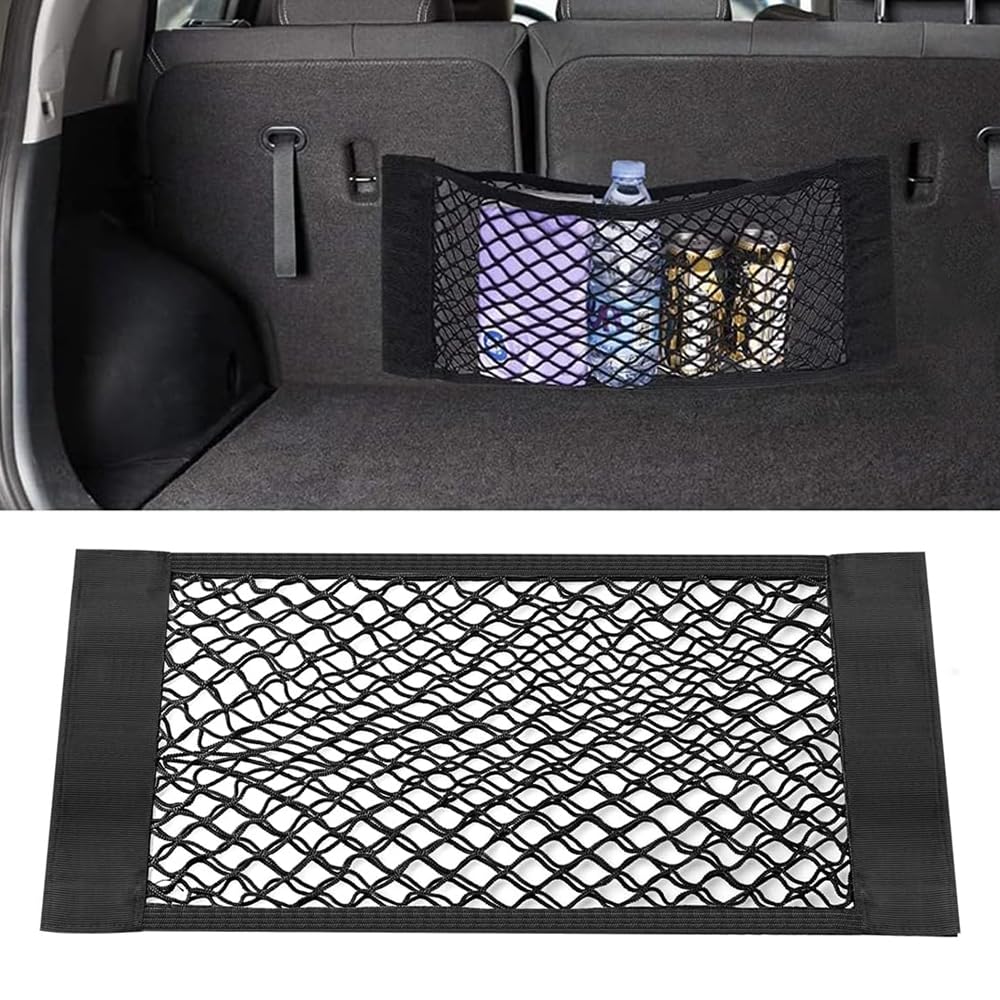 Car Mesh Net Car Easy Small Item Large Velcro Storage Seat Back Storage Compatible with For Back Pocket, Pocket, Pocket, Storage, Supplies,